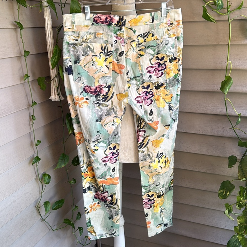 Peruvian Connection floral watercolor pant. - Picture 2 of 7